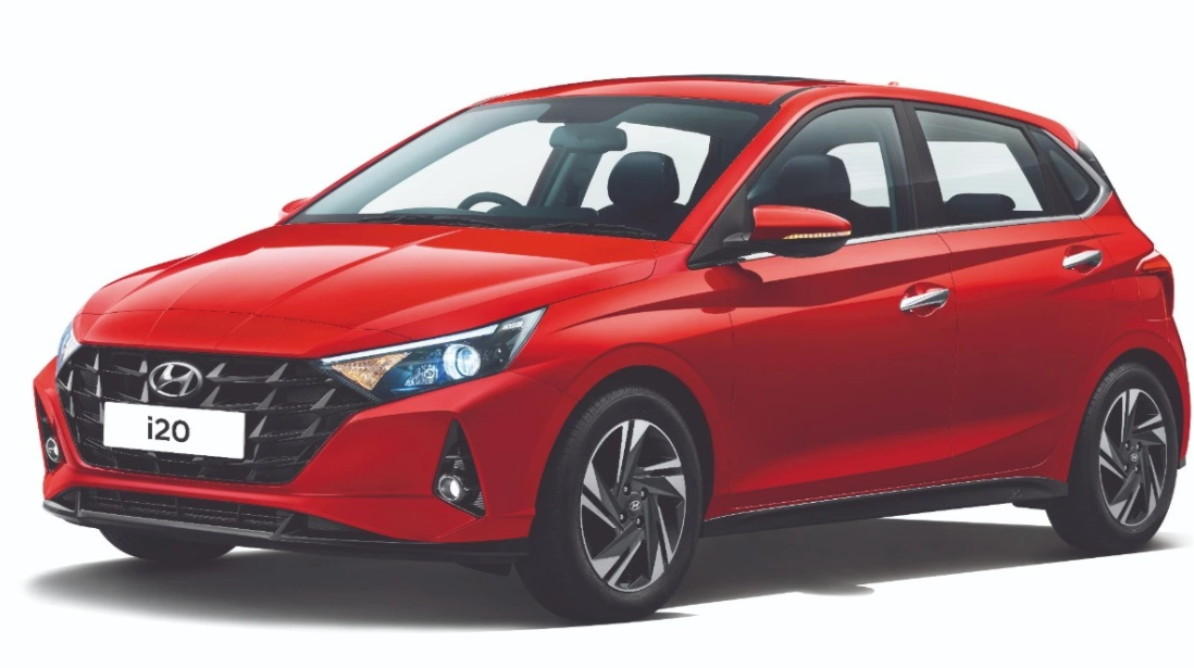 New Hyundai i20 2020 red
